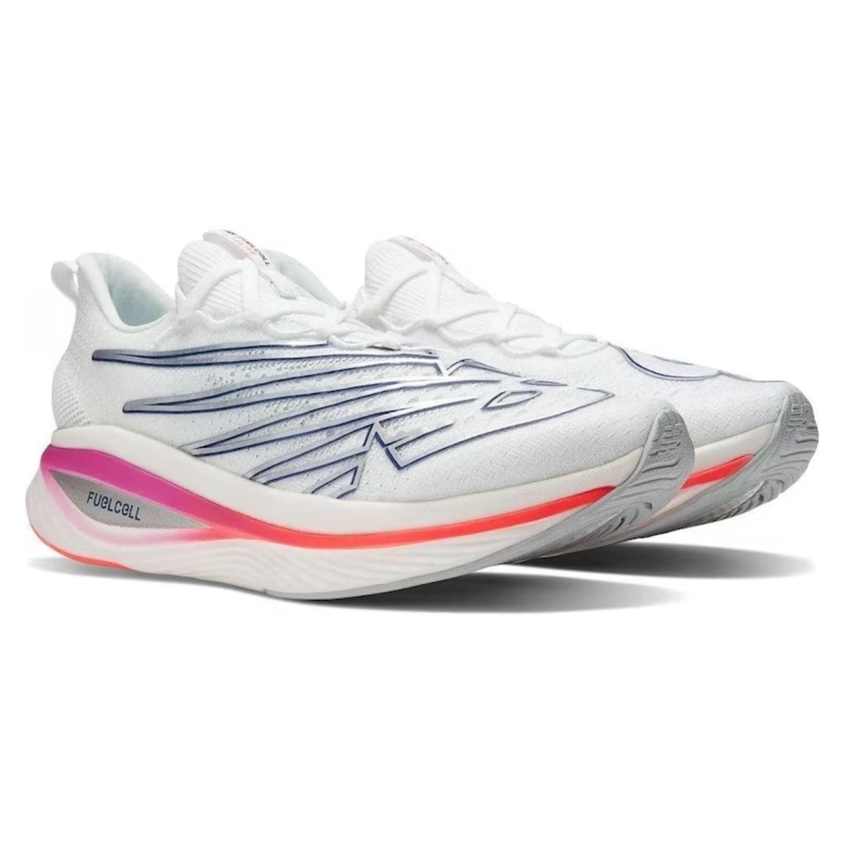 Tênis New Balance FuelCell Supercomp Elite V3 Feminino - Branco/Prata