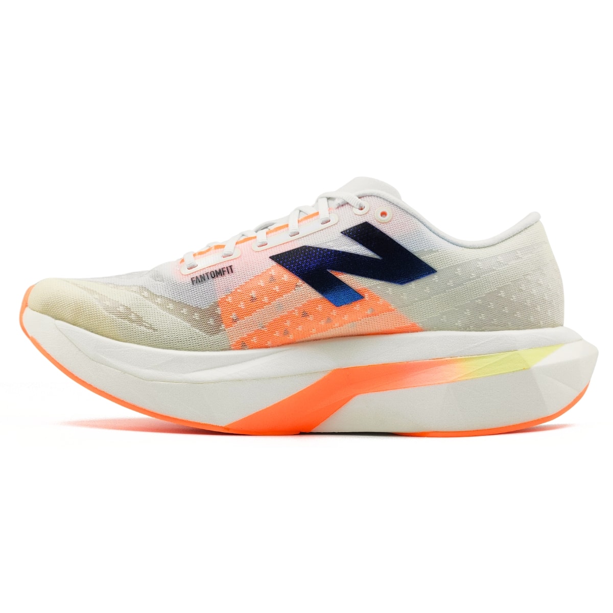 Tênis New Balance FuelCell Supercomp Elite V4 Feminino - Bege/Laranja