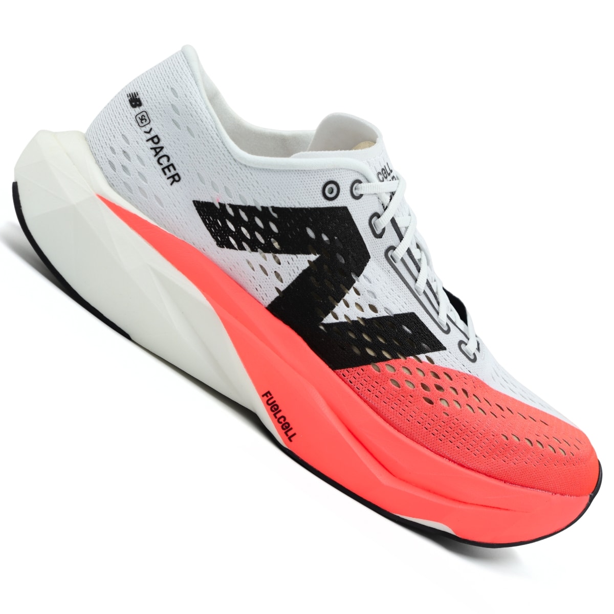 Tênis New Balance Supercomp Pacer V2 Masculino - Branco/Vermelho