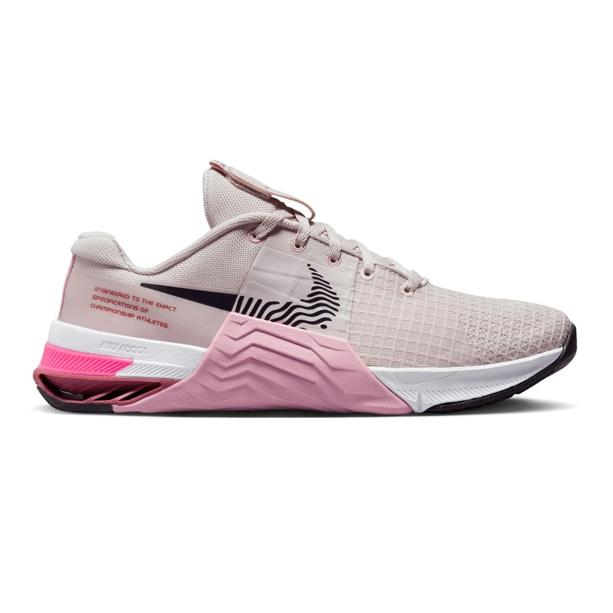 Nike metcon sales pink grey