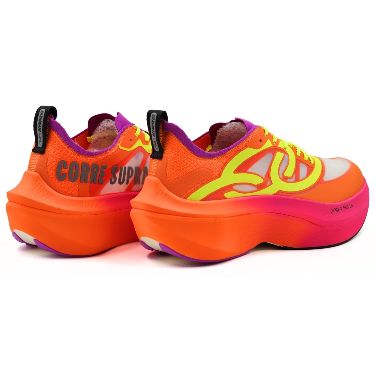 Tênis Olympikus Corre Supra 2 Unissex - Laranja/Rosa