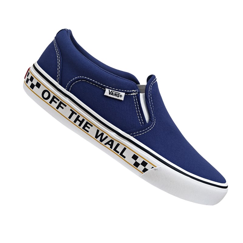 Tênis Vans Asher Off The Wall Masculino - Azul Jeans