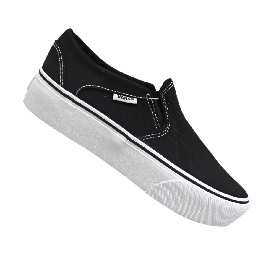 Vans hotsell platform preto