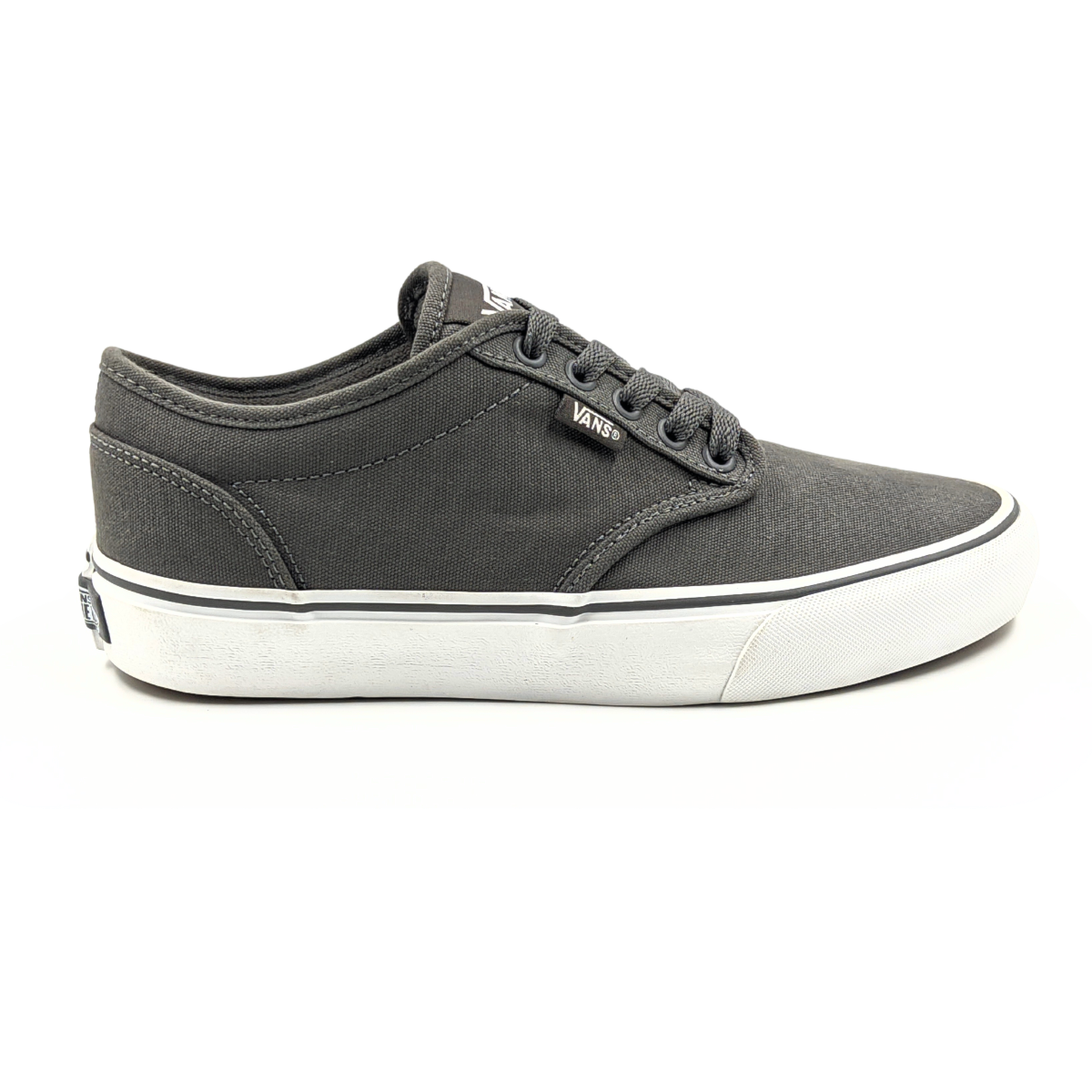 Tênis couro vans hot sale mn atwood cinza