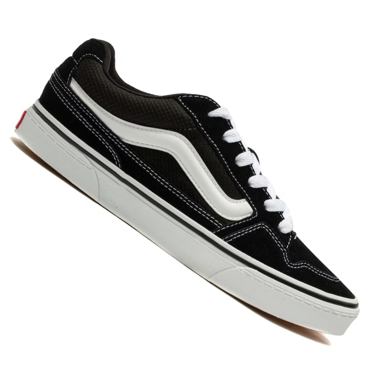 Tenis vans preto store e branco masculino