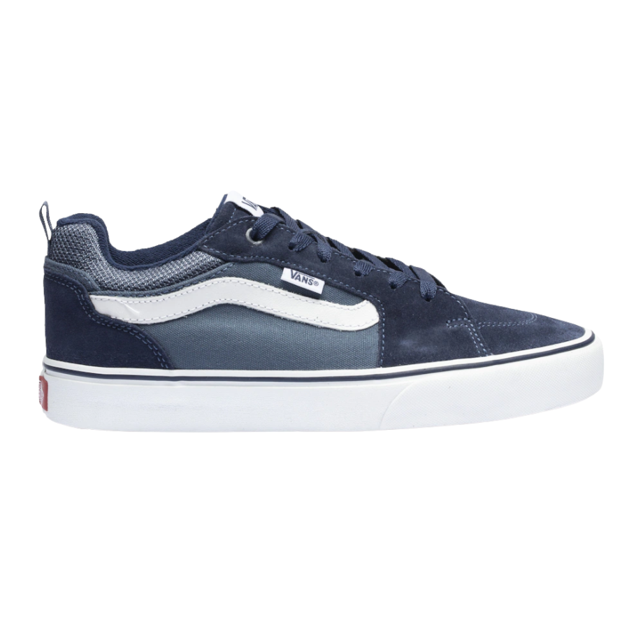 Vans azul hot sale e branco