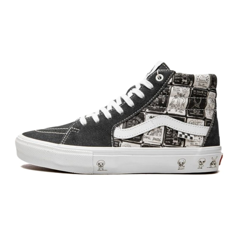 Hi Top Lona Camurça Black/ Branco